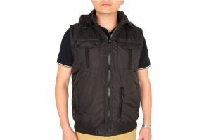 Quality Casual Windproof Black Body Warmer With Hood Sample Free wholesale