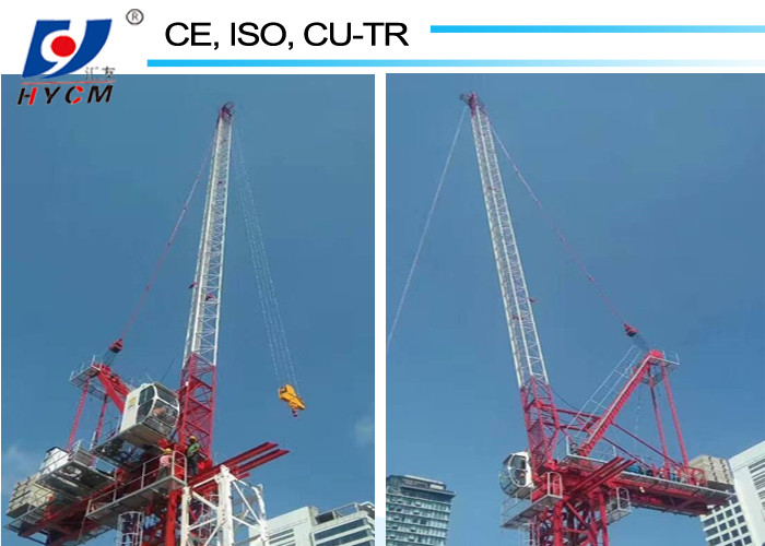6tons QTD2520 Luffing Jib Crane Feature Tower Crane 25m Jib Tower Crane