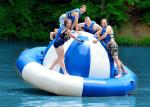 Water Park Inflatable Saturn Rocker , Attractive Blue Inflatable Water Game