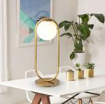 Contemporary Glass Ball Table Desk Lamp For Bedroom