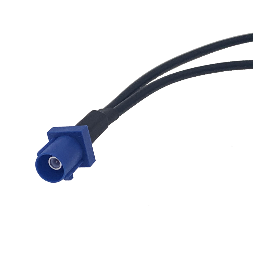 SMA GPS Power Battery Cable 2M 5M Fakra C Male Right Angle Y Type Splitter