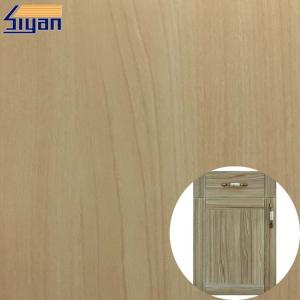 Quality Wood Grain Membrane Press Furniture PVC Decorative Film For Door wholesale