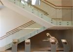 Balcony Frameless Glass Deck Railing Systems Stainless Steel Standoff 850-1200mm