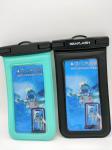 TPU PVC Waterproof Bag , 20.5cm Watertight Bag For Phone Green
