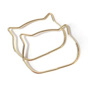 Quality Colorfast Cat Ear Metal Bag Handles Smooth Edge For Wallet And Clutch ODM wholesale