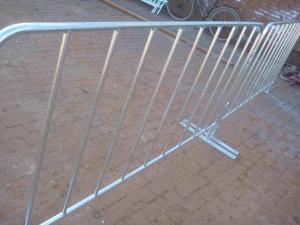 Quality Welding / Punched Cross Feet / Bridge Feet Crowd Control Barriers 1100mm*2200mm wholesale