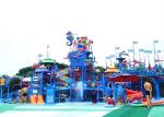 Anti UV Aqua Playground Children Water Play Slide For Hotel