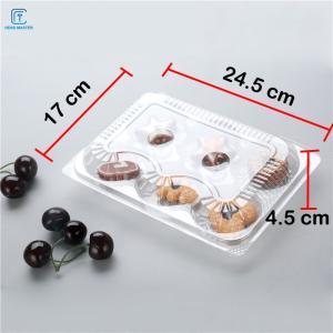 Quality Transparent 24.5x17x4.5cm Disposable Fruit Tray wholesale