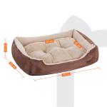 Snuggle Dog Bed Cushion Fluffy PP Cotton Stuffing Slipping Prevent Easily