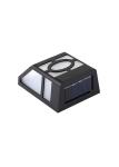 IP44 Black 2pcs Ultrabright LED Solar Panel Wall Light