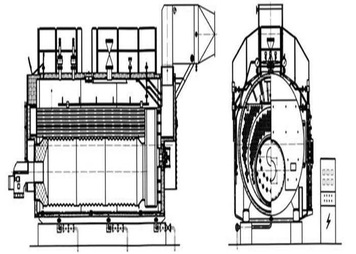 0.5-20t Gas Fired Steam Boiler Fully Automatic Safety Low Pressure For Industries