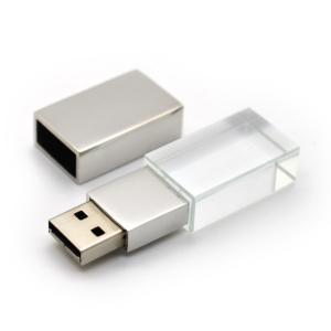Quality Inside Engraving Logo Crystal USB Stick Wholesale, Acrylic USB Flash Drive with Light wholesale