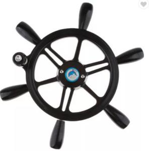 Quality 380mm 10FT Aluminum Steering Wheel , 15 Inch Boat Steering Wheel wholesale
