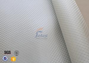 Quality Satin Weave 220gsm Silver Coated Fabric Fiberglass Cloth Thermal Insulation wholesale