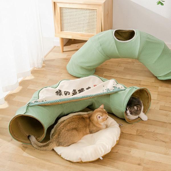 Multifunctional Foldable Cat Tunnel Cat Passage Rolling Floor Chinchilla Nest