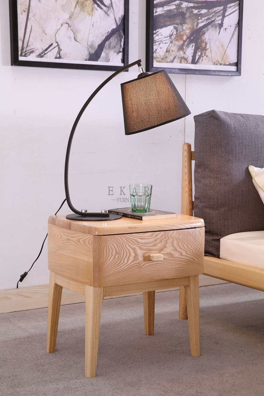 Nightstand Drawer Bedside Table Bedroom Furniture