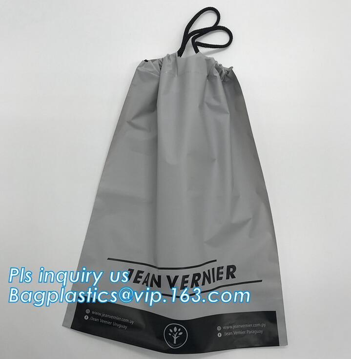 Biodegradable Eco-friendly cotton drawstring poly packaged bag for laundry used in hotel,Travel Carrying drawstring bags