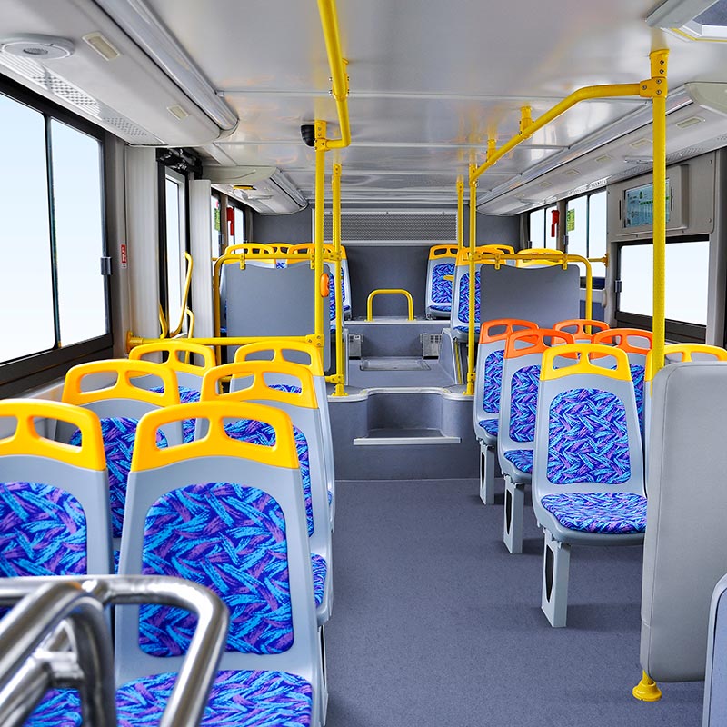 Monocoque Luxury Coach Bus Automatic Transmission Type for Your Customer Requirements