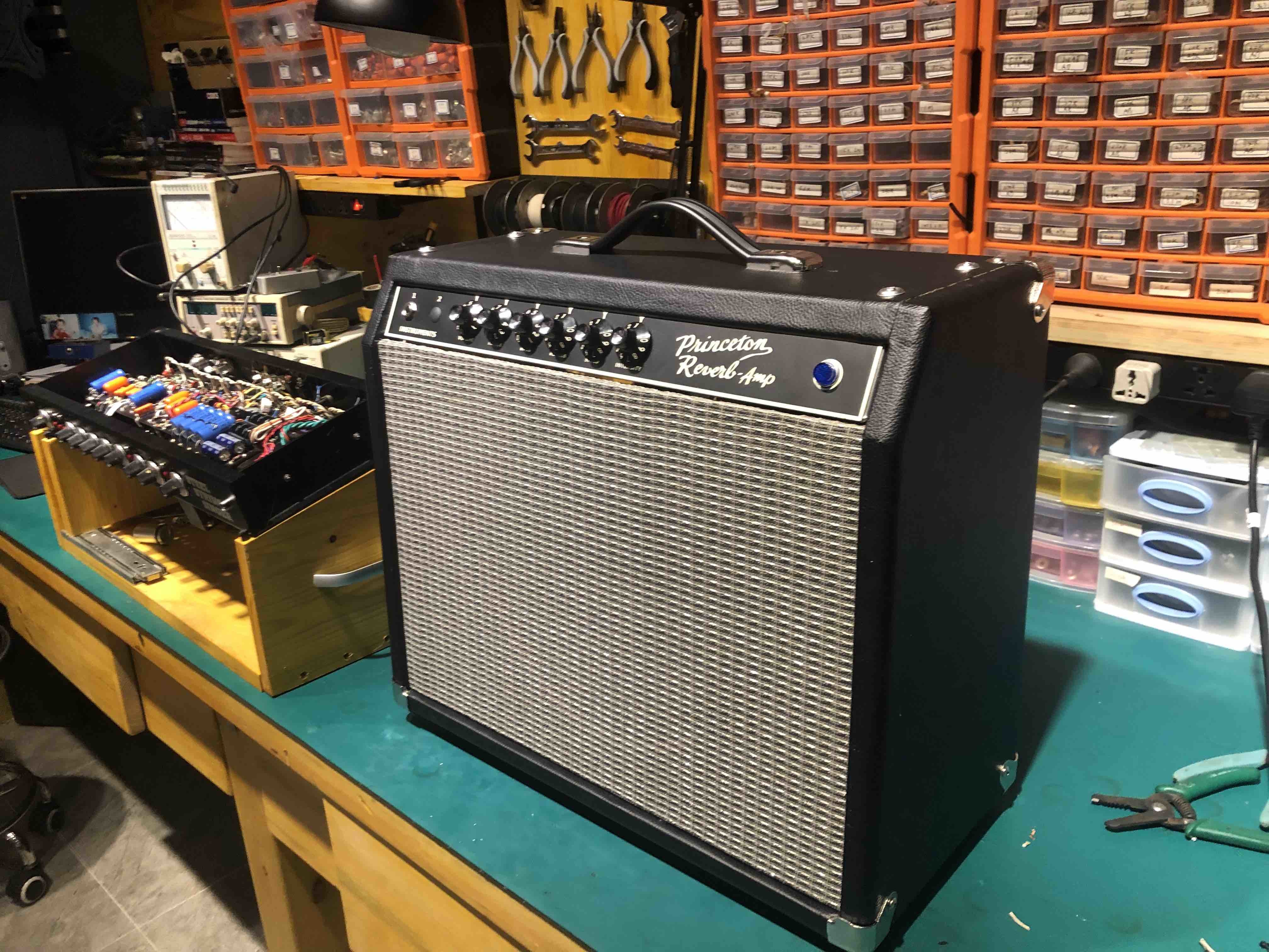 Custom 2021 NEW DESIGN Grand Princeton Reverb Amp Guitar Amplifier COMBO HEAD 15W 1*12 Inch JENSON Speaker Based on AA11