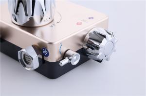 Quality Double Switch Shower Thermostatic Control Valve , 1/2 Inch Thermo Shower Valve wholesale