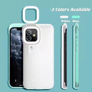 China BiDa Shockproof Phone Cases Selfie LED Ring Light Portable Flash Cover For Iphone on sale