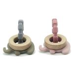Easy Grip Shapes OEM Organic Teething Ring For Little Hands
