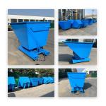 Extra Heavy Duty Self Dumping Hoppers Dumpster Waste Treatment Customized