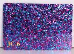 Factory Wholesale 4x8ft 4mm Transparent Sweetheart Confetti Glitter Silver
