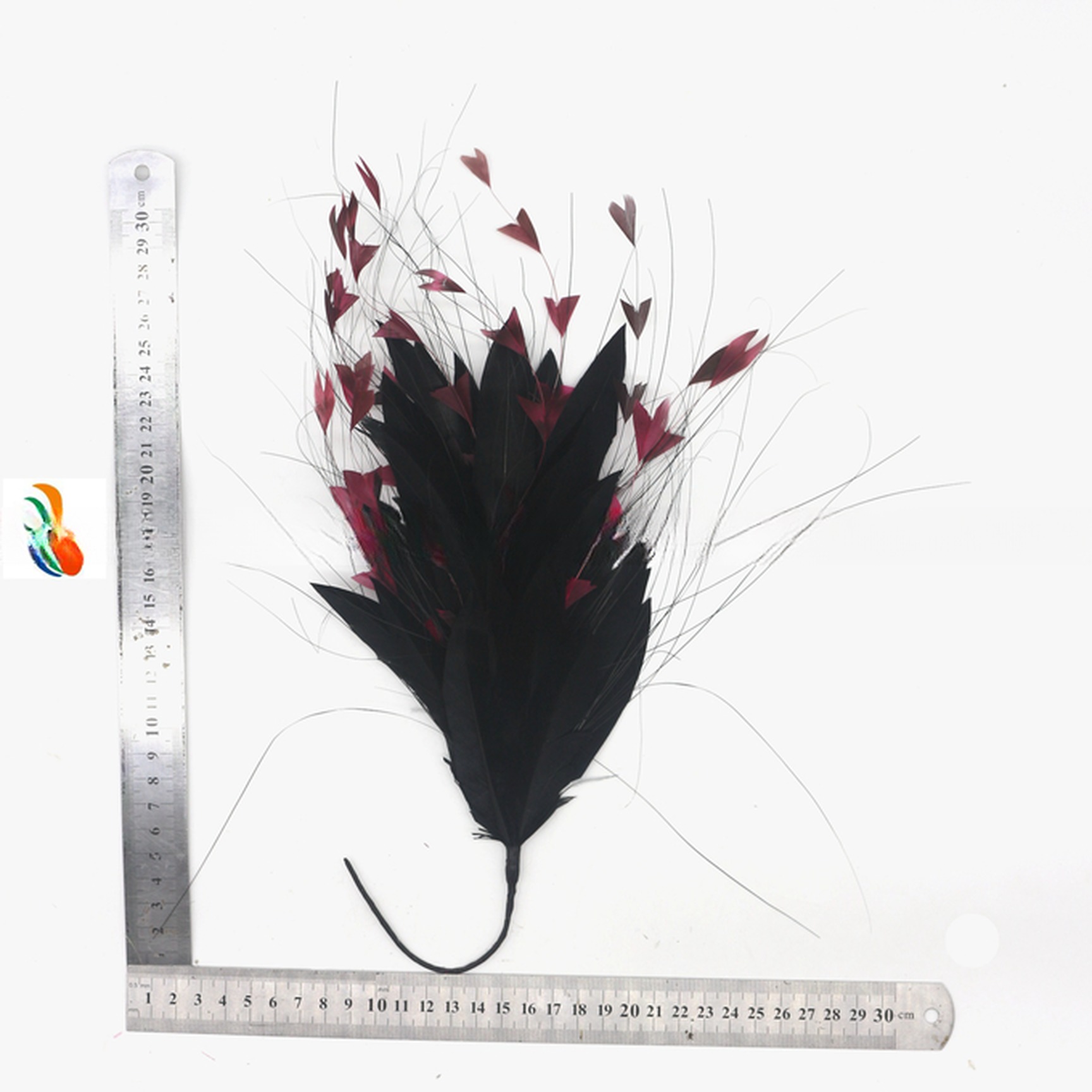 Father's Day Party Decoration Coque and Goose Feather Headwear with Wire Accessory