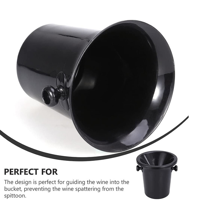Polypropylene Plastic Wine Tasting Spittoon Bucket 3.7L 2L