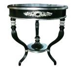 European Style Round Top Side Coffee Table Hand Carved Gilding Modern Coffee