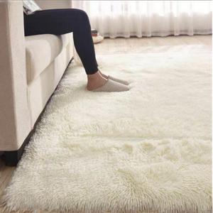 Quality Customized Size Fluffy Fur Living Room Rug Dyed Rectangle Carpet 2.4*3m wholesale