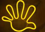 Yellow gestures led Neon Signs for cafe shop / retail /Shipping mall