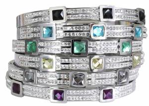 Quality Titanium steel bracelet diamond fashion stainless opening buckle bracelet female hand decoration full drill bracelet wholesale