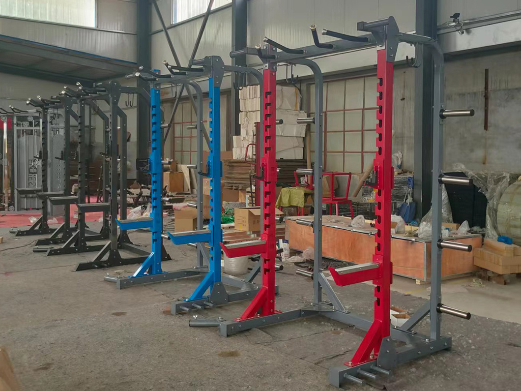 Gym Equipment Fitness Commercial Multifunctional Heavy Duty Squat Power Half Rack