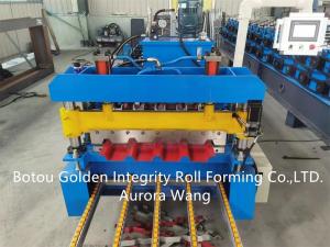 Quality Color Coated Galvanized Roofing Sheet Profile Machine 3 m/min wholesale