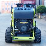 Construction Diesel Mini Tracked Skid Loader With Attachments Bucket Hydraulic