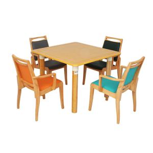 Quality Minimalist Wooden Table Set Conference Solid Wood Kitchen Tables Moisture Proof wholesale