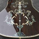 Aaaa All Real Abalone Super Deluxe Wood D45L Acoustic Guitar Customized Logo Is