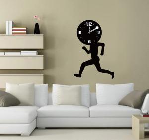 Quality Eco - Friendly Funny Fashional Wall Sticker Clock / Decorative Wall Stickers 25A019 wholesale