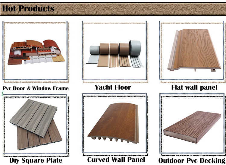 Co-extrusion Wood Plastic Composite Outdoor Decking Floor Plank with Grinding Technology