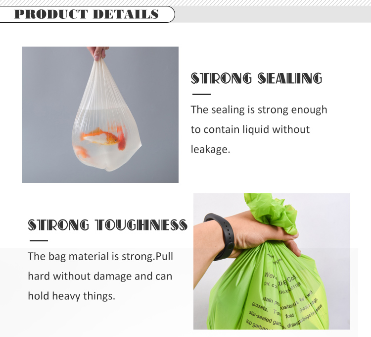 Plastic Doggy Scent Zero Waste Dog Poop Bags / Compostable Poop Bags Portable Biodegradable
