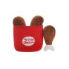 Buy cheap Food Drumstick Doughnut Set Pet Toys For Dog With Squeaky Toy/pet tos from wholesalers