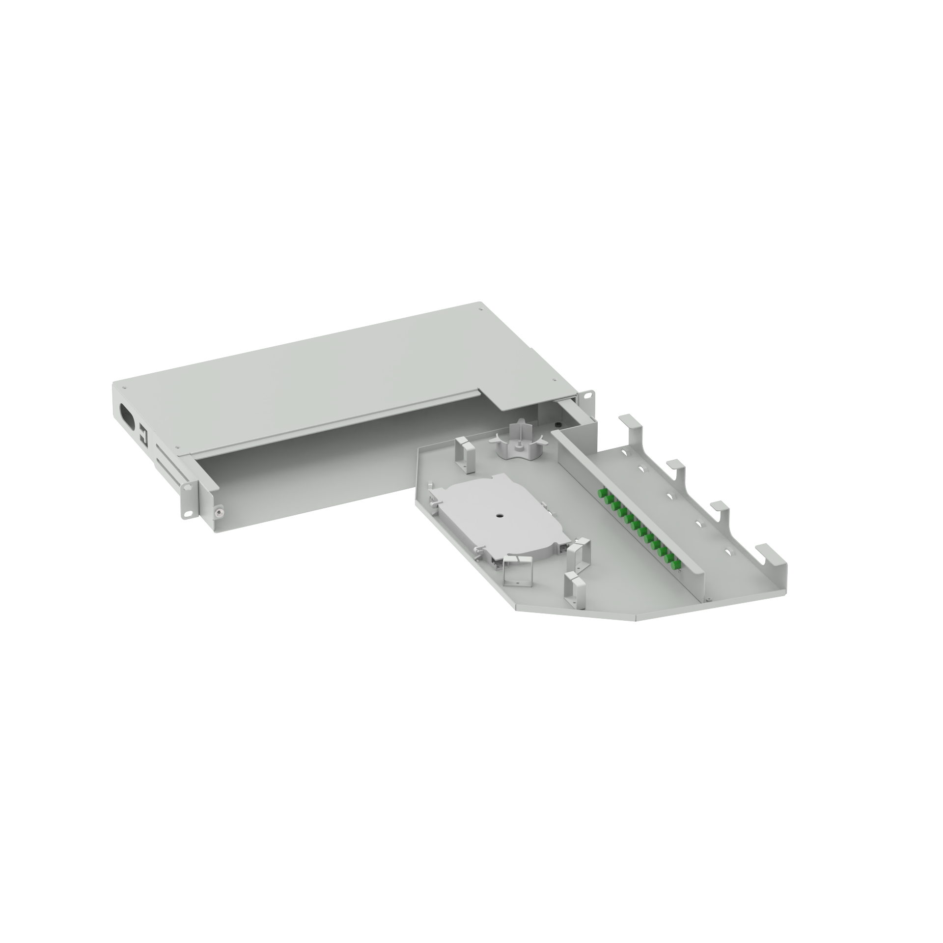 Sub Optic Distribution Frame 12 Cores 19 Inch FC APC Type Swing Patch Panel for Network FTTH