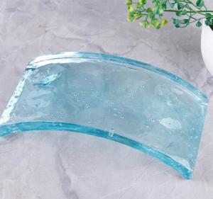 Quality 8x8x4 Crystal Glass Block Super Clear Decorative Glass Striped Engraved wholesale