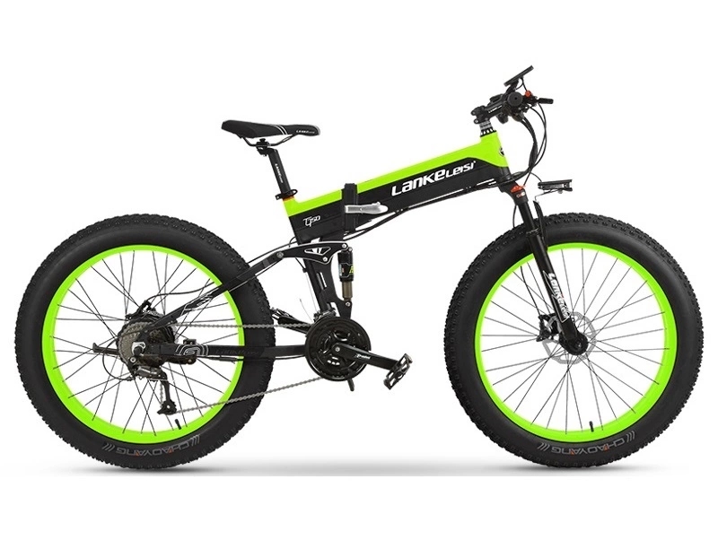 Fat Tire Snow Pedal Assist Mountain Bike 26 Inch Labor Saving 48V 1000W