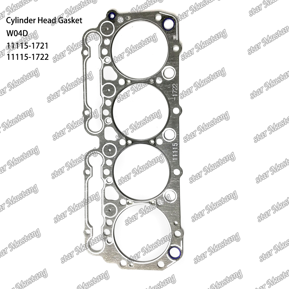 Cylinder head gasket W04D 11115-1721 11115-1722 For HINO Engine Spare Parts