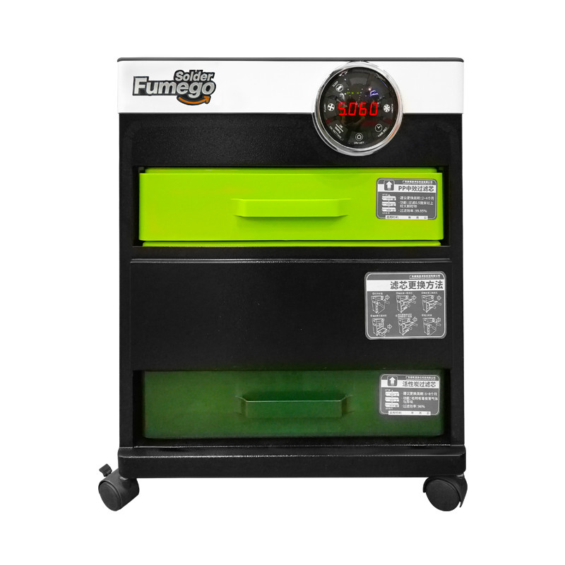 High Power Soldering Robot Bench Top Fume Extractor 150-350W For XS350-2S