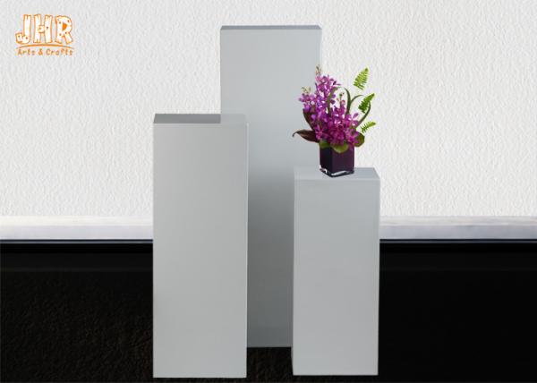 Modern Glossy White Floor Pedestal / Fiber Glass Pedestal