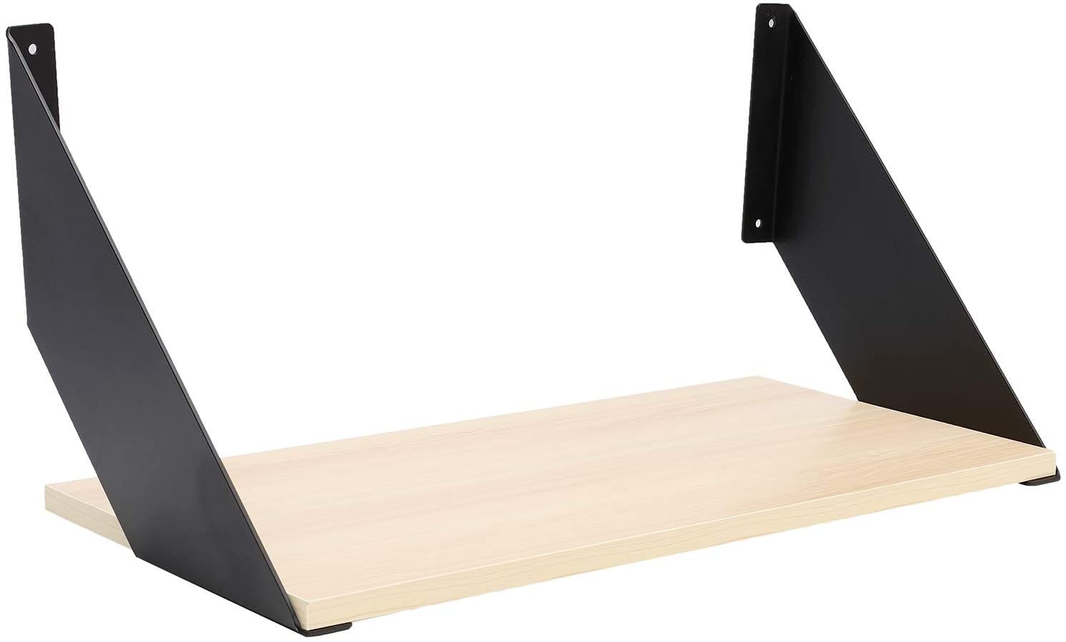 Fixed Support Heavy Duty 90 Degree Angle Design Wall Mounted White Metal Shelf Bracket